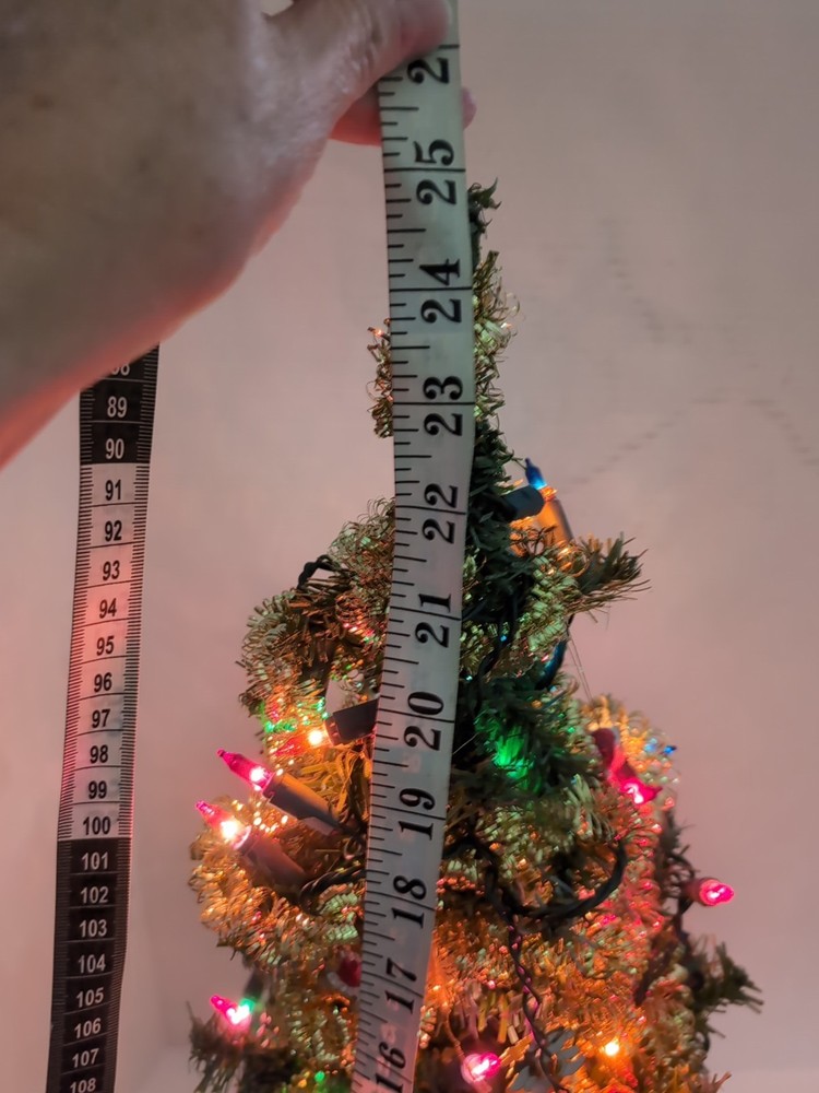 25" Mini Lighted Christmas Tree with Ornaments