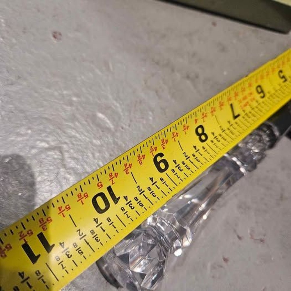 Crystal Handled Silver Plated Cake Server 10" with Original Box