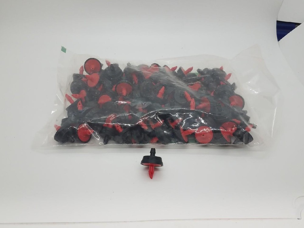 100 Pcs 2.0 GPH PRESSURE COMPENSATING RED DRIP EMITTER