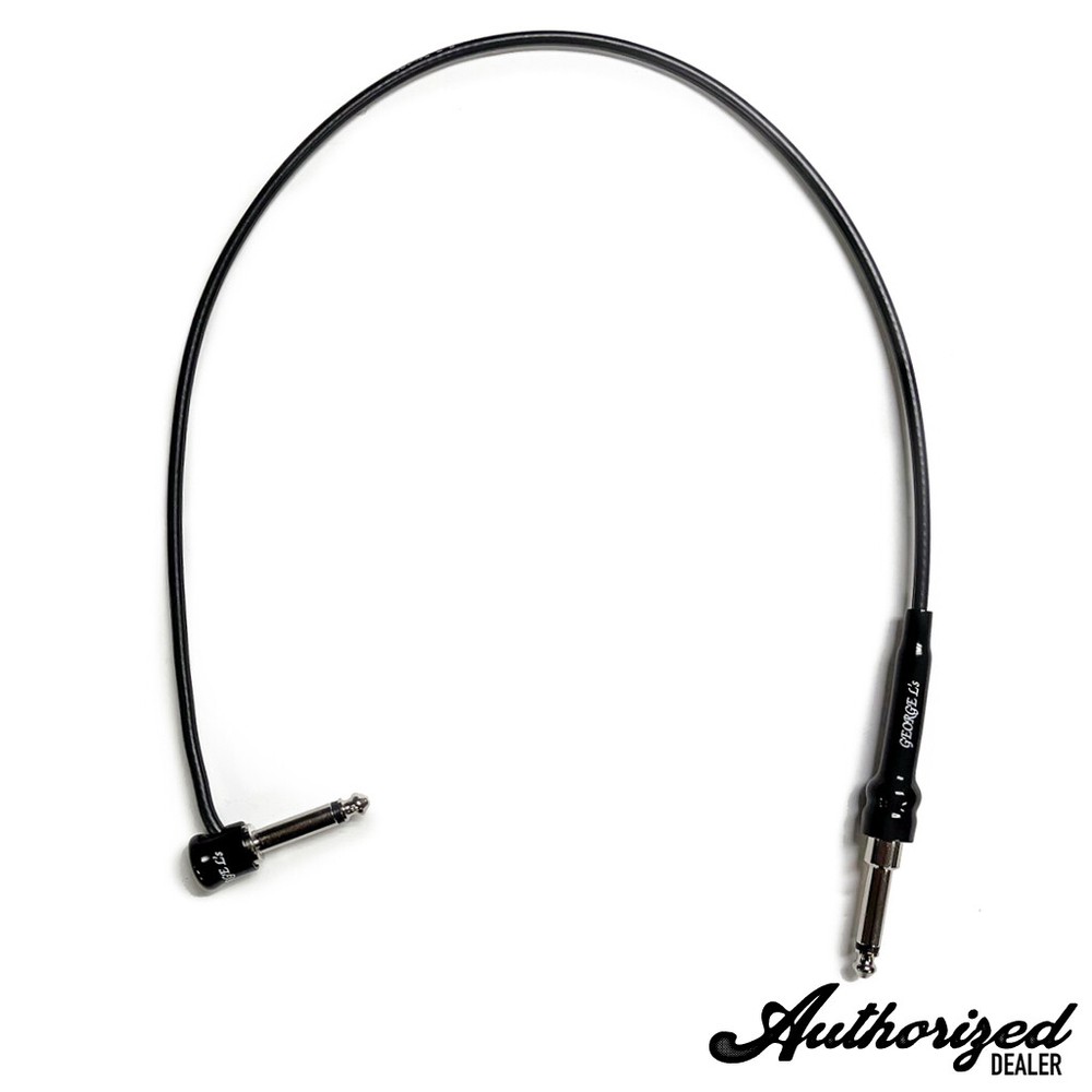 George L's .155 Right Angle to Straight Pedalboard Patch Cable | 20 Inch