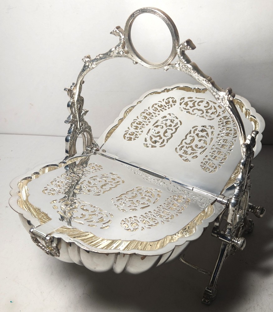 Ornate, English Silverplate Bun/Biscuit Warmer