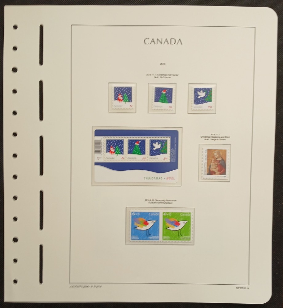 2016 Canada Year Set On Lighthouse/Leuchtturm Hingless Pages