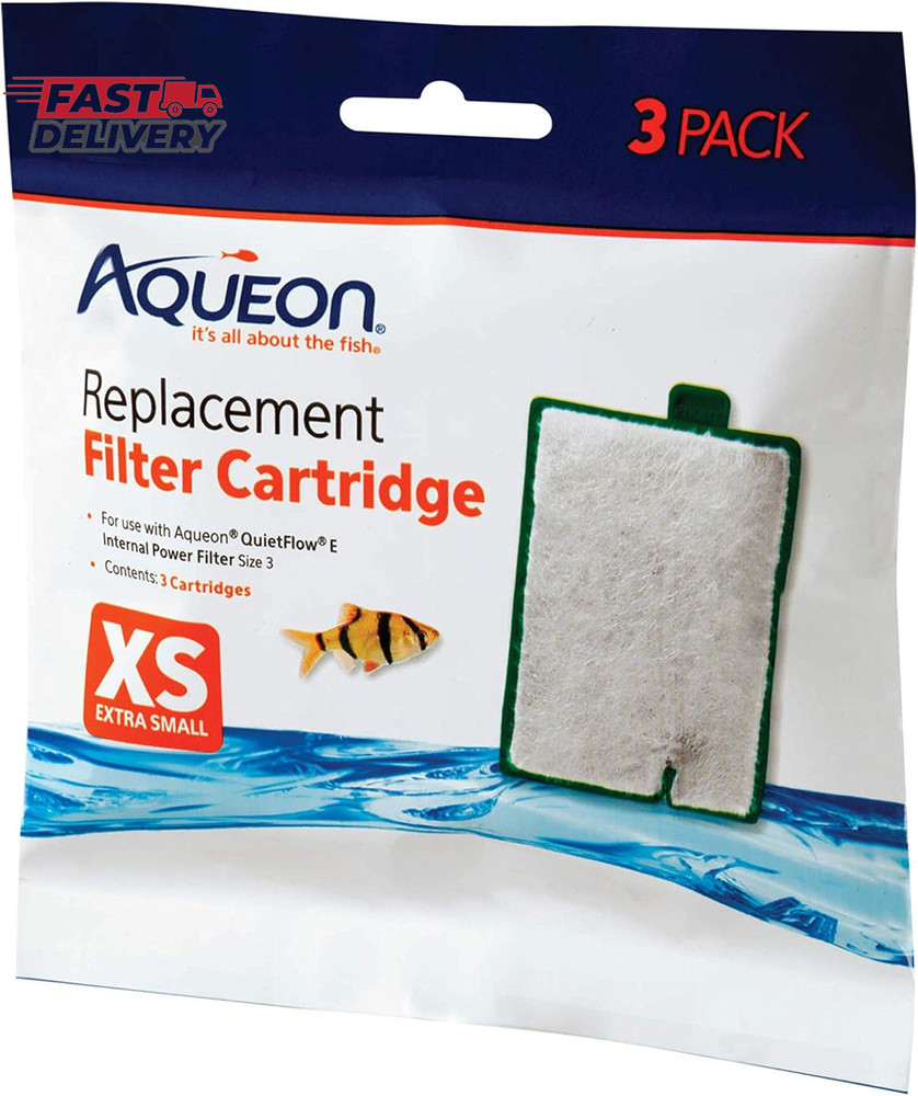 Aqueon Aquarium Fish Tank Replacement Filter Cartridges Extra Small - 3 Pack