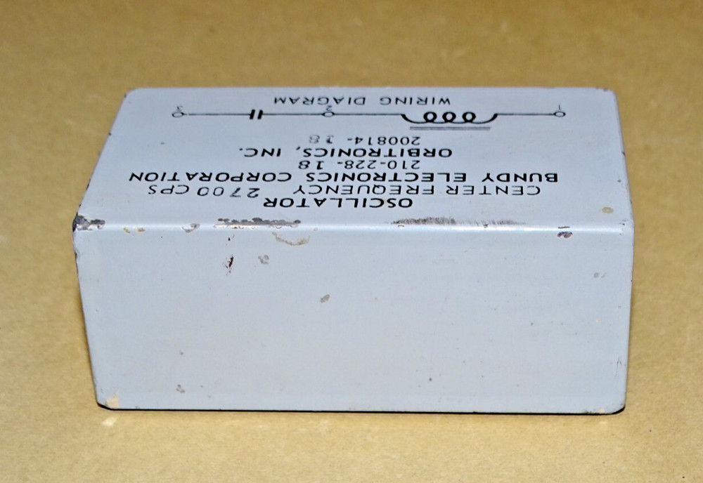 Bundy/Orbitronics Center Frequency, Oscillator, 2700 KC