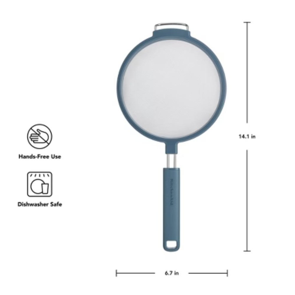 DISHWASHER SAFE HANDS-FREE STRAINING7" Strainer Agave