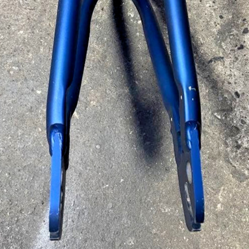 MAGICFRUITS Derringer BMX Aluminum Frame Blue Anodized Weld Repaired PlatformTyp