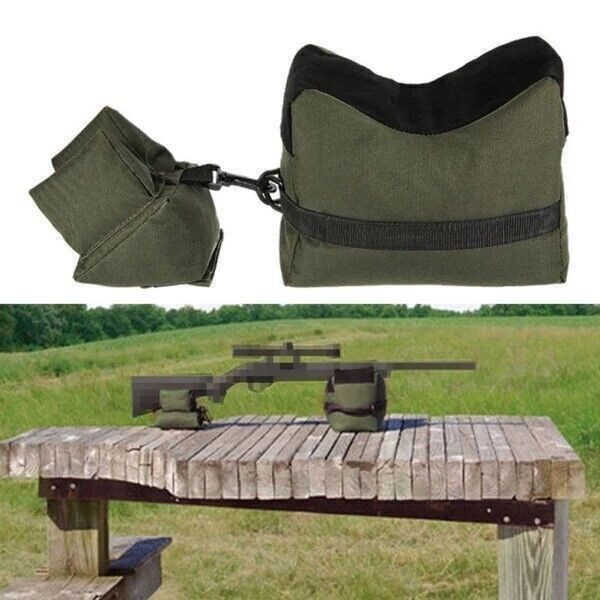 Shooting Range Sand Bag Tactical Rifle Gun Target Hunting Rear Sandbag Bench Set