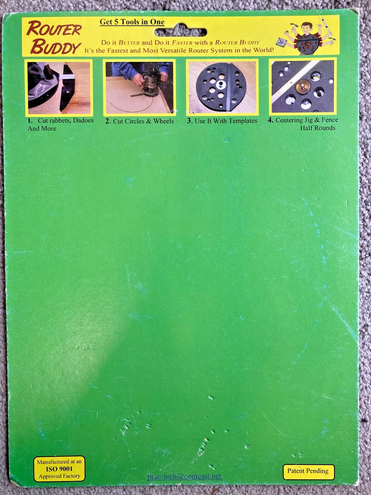 Router Buddy Circle Jig Tool by Practical Technology with instructions