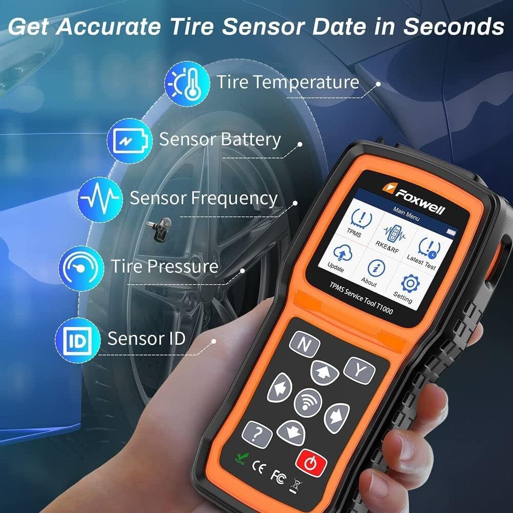 Foxwell T1000 TPMS Activation Programming Reset Tool Car Tire Pressure Sensor