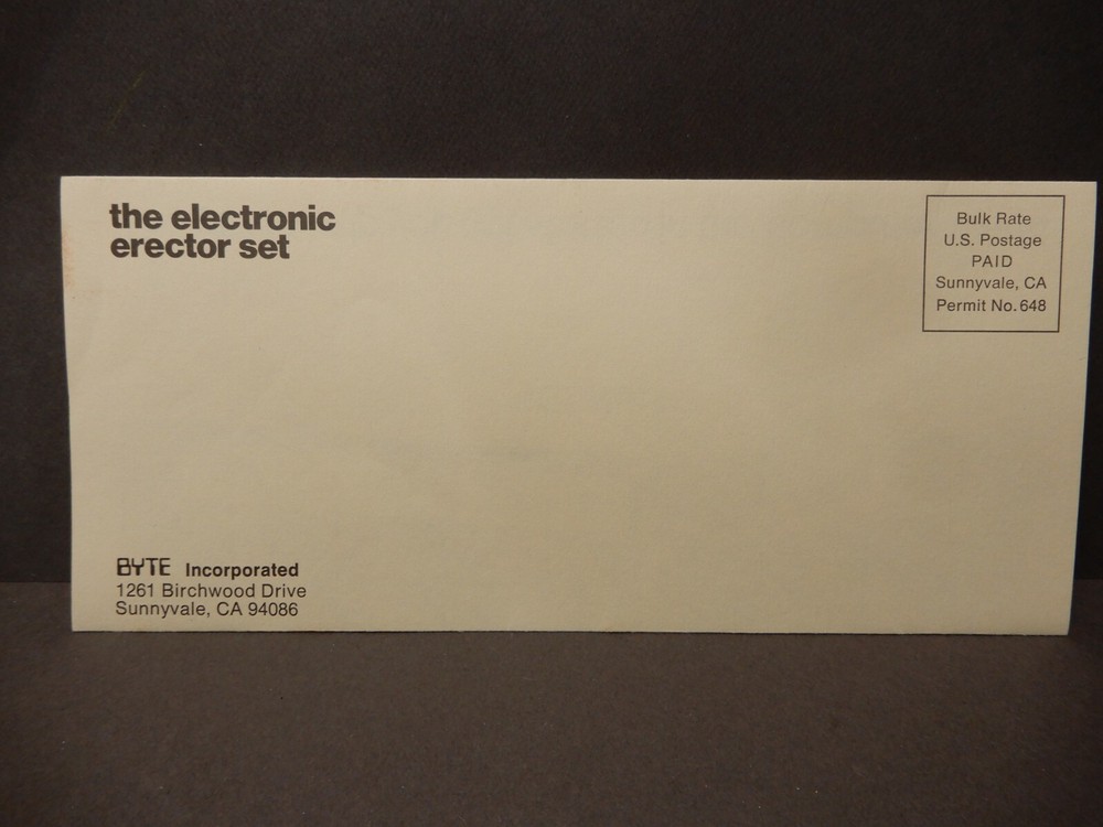 BYTE Incorporated Vintage "the electronic erector set" Advertisement