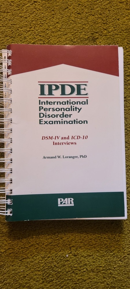 International Personality Disorder Examination (IPDE) Testing Kit (Complete)