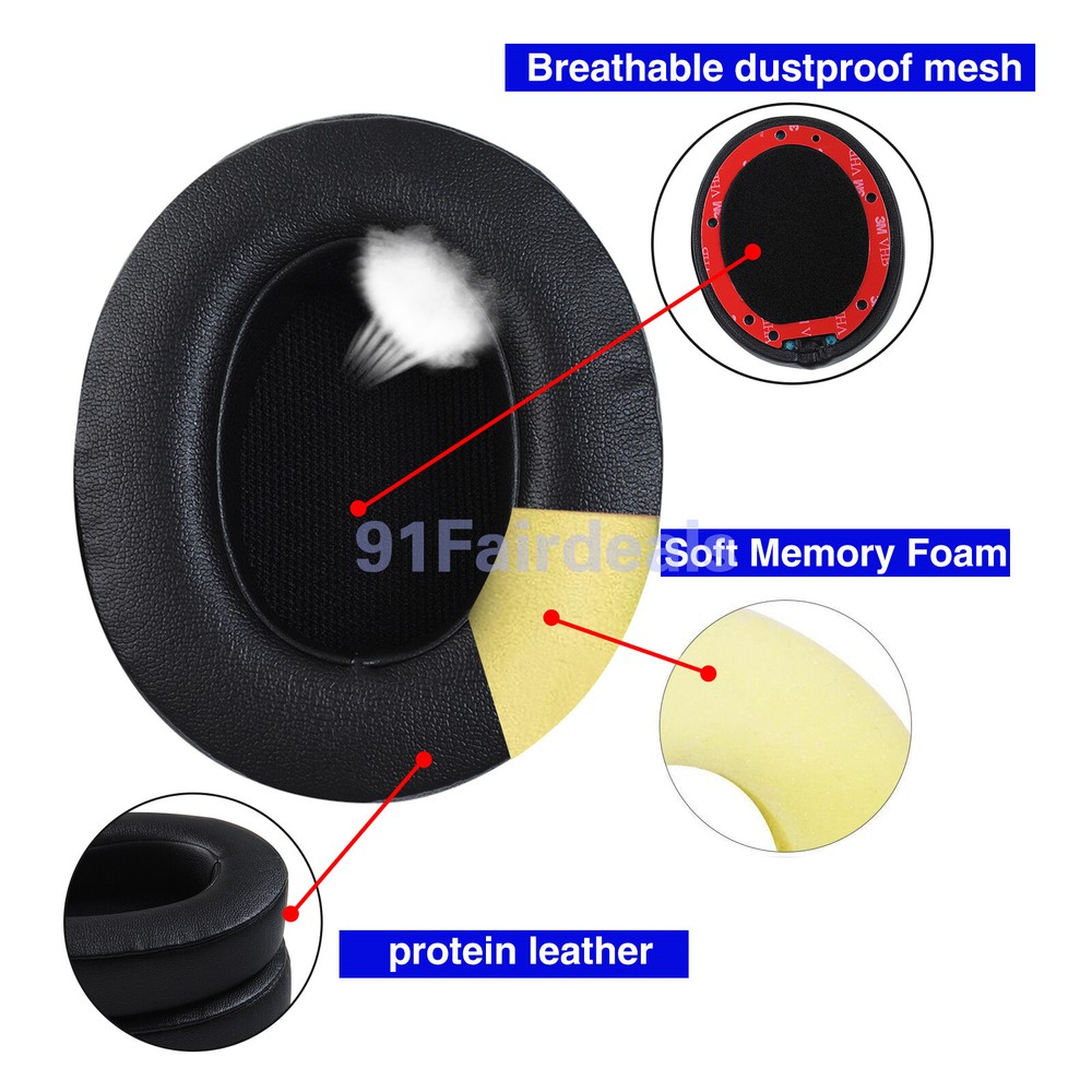 2x Replacement Ear Pads Cushion for Beats By Dr. Dre Studio 2 3 Wireless/Wired