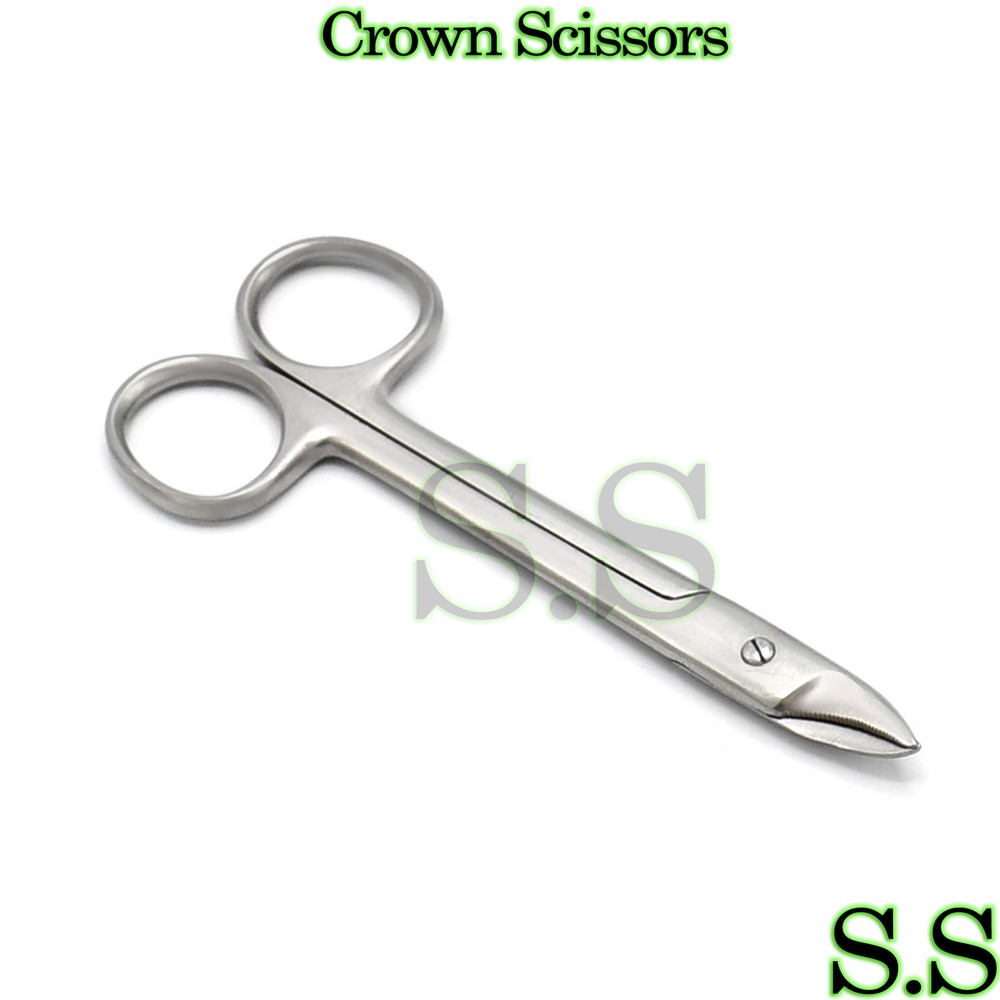CROWN Beebee Scissors Dental Surgical Instruments 4.25" Curved