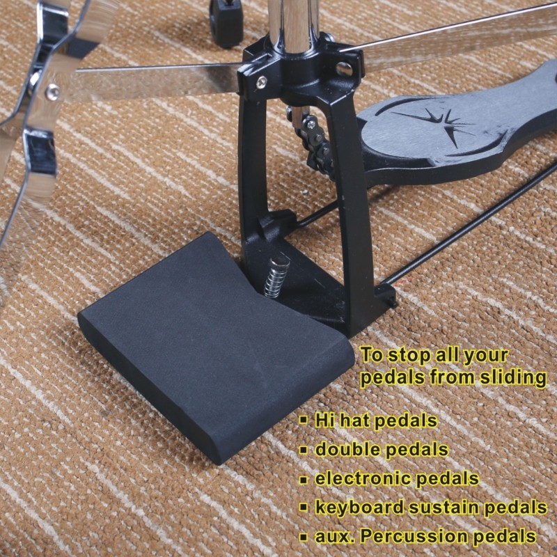 2Pcs Nonslip Double Kick Pedal Block Drum Block Drum Set Accessory Enduring