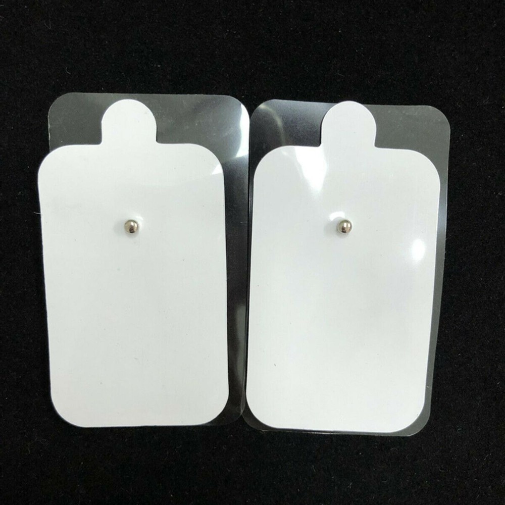 2Pcs Snap On Electrode Pads for Tens Unit Pulse Massager Therapy Machine/