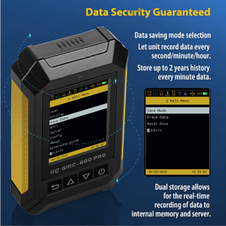 GQ GMC-600 Pro Geiger Counter Alpha, Gamma, Beta X-Ray Radiation Monitor