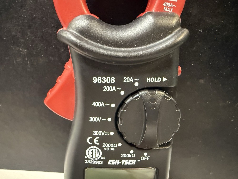 Hyper Tough Digital Clamp Meter AC DC 300V LCD Display Diode & Continuity Check