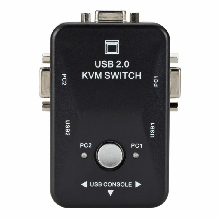 KVM switcher two in one out USB2 port printer sharer KVM computer switcher