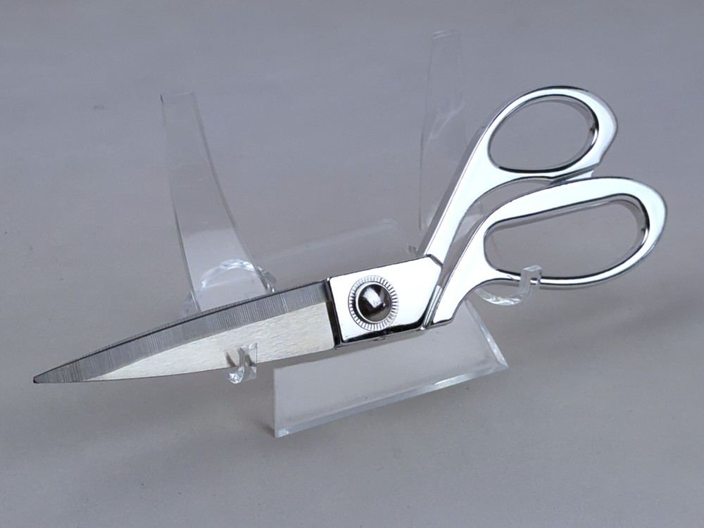 Scissors / Shears, BENT Tailor, Fabric, Yarn, 8" Long - 3.5" Blade, CHROME, NEW