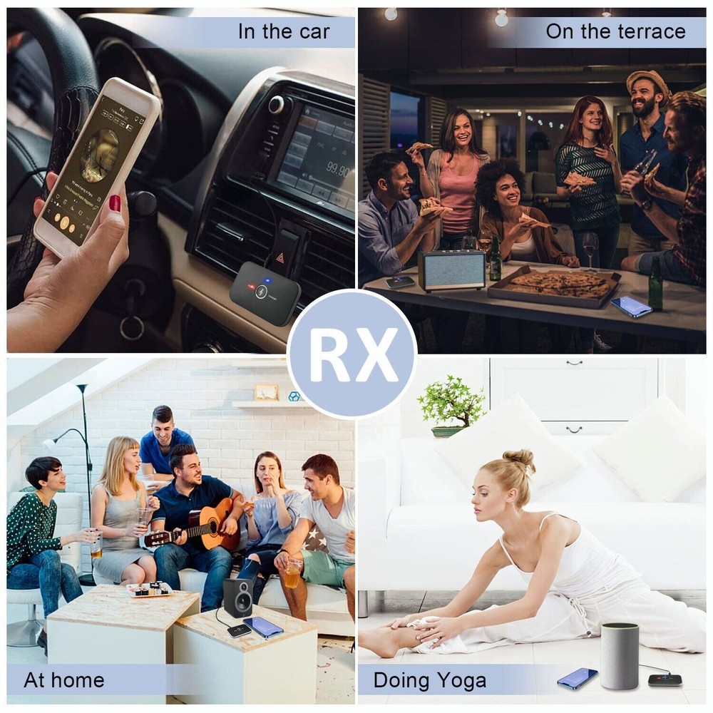 Bluetooth Transmitter & Receiver Wireless Adapter For speakers TV headset