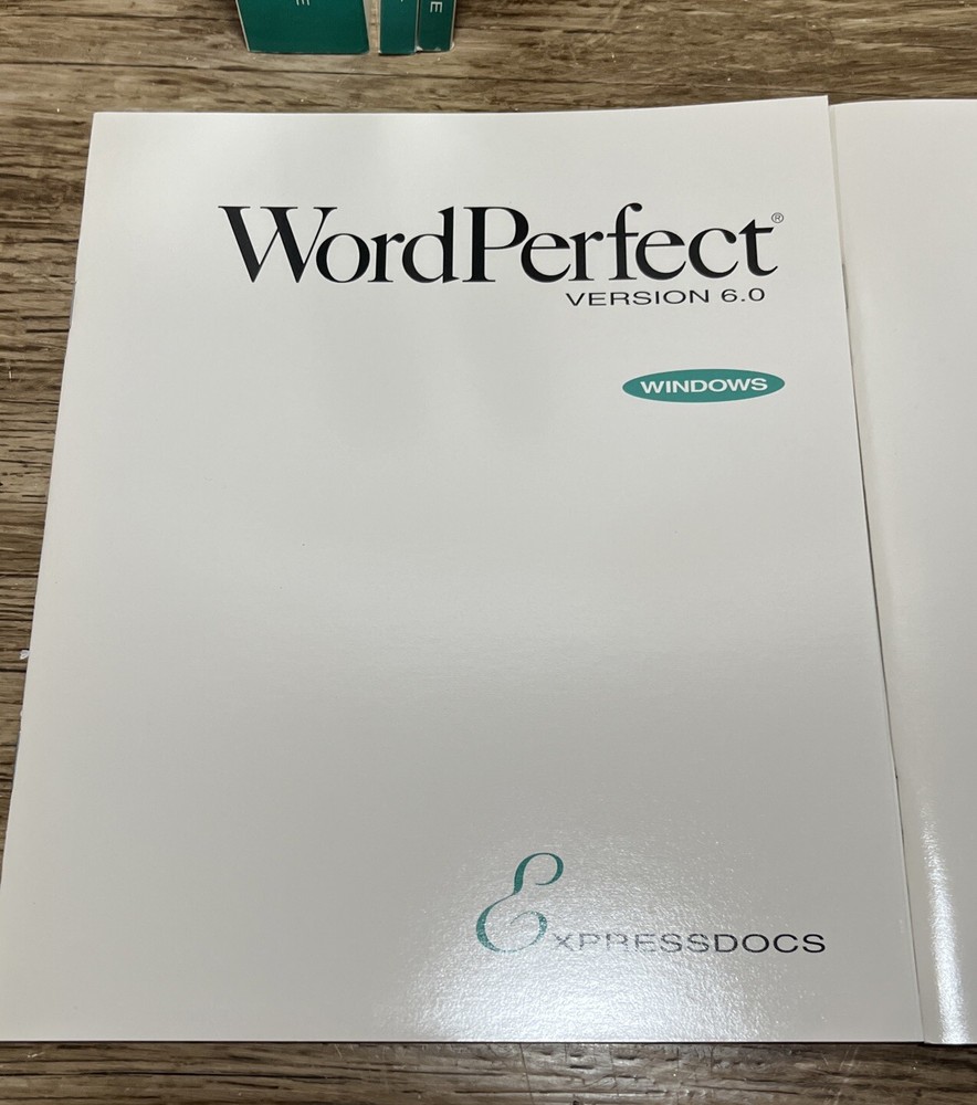 Vintage WordPerfect Upgrade Version 6.0 DOS