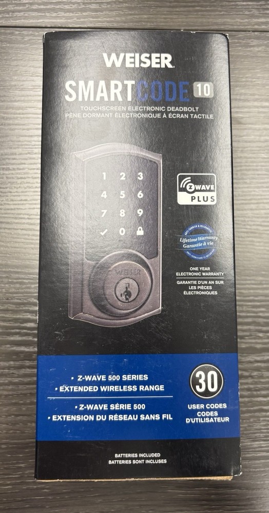 Weiser Smartcode 10 - Keyless Entry Electronic Deadbolt - New