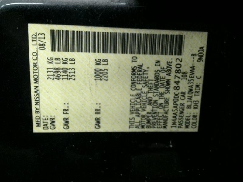 MAXIMA 2013 High Mounted Stop Light 104650029