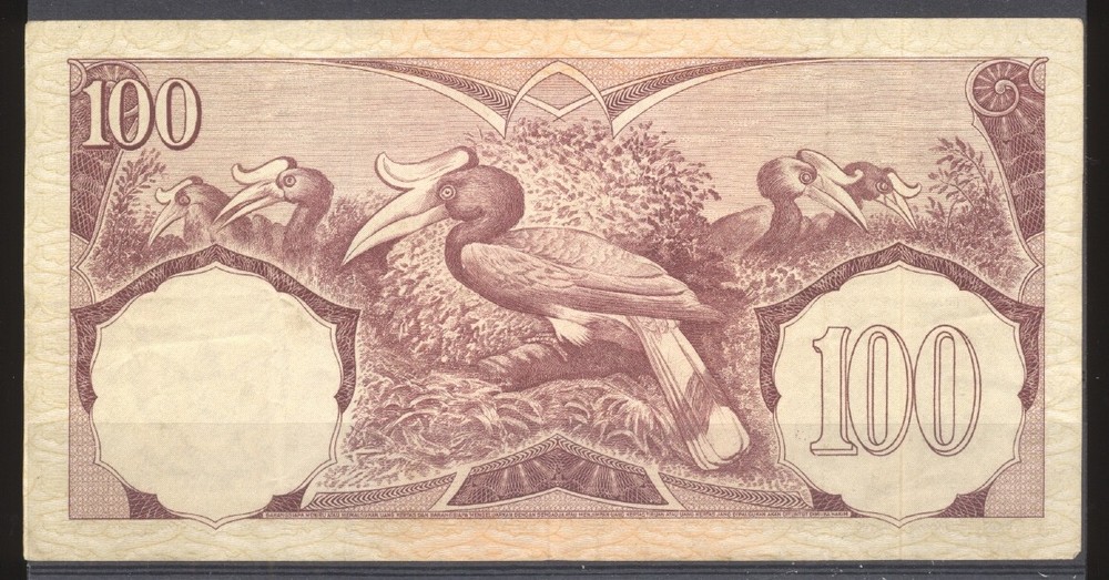 BIRDS BANKNOTE  -  INDONESIA  - 290365