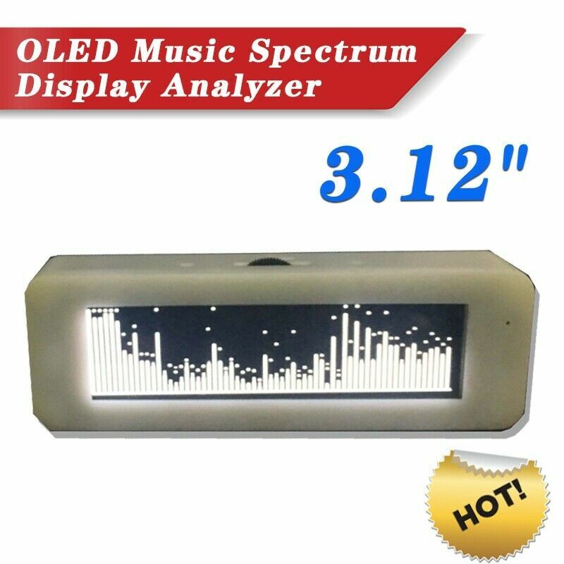 3.12" OLED Music Spectrum Display Analyzer Rhythm VU Meter Audio Level Indicator