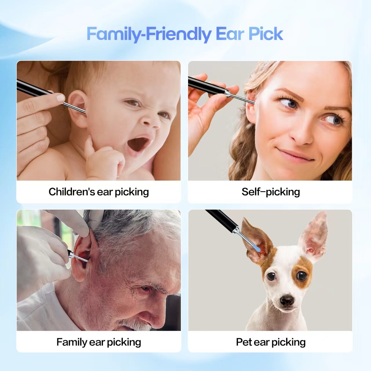 Hot gift Ear Wax Remover Tool Otoscope Ear Pick Scoop With 1296 HD Camera