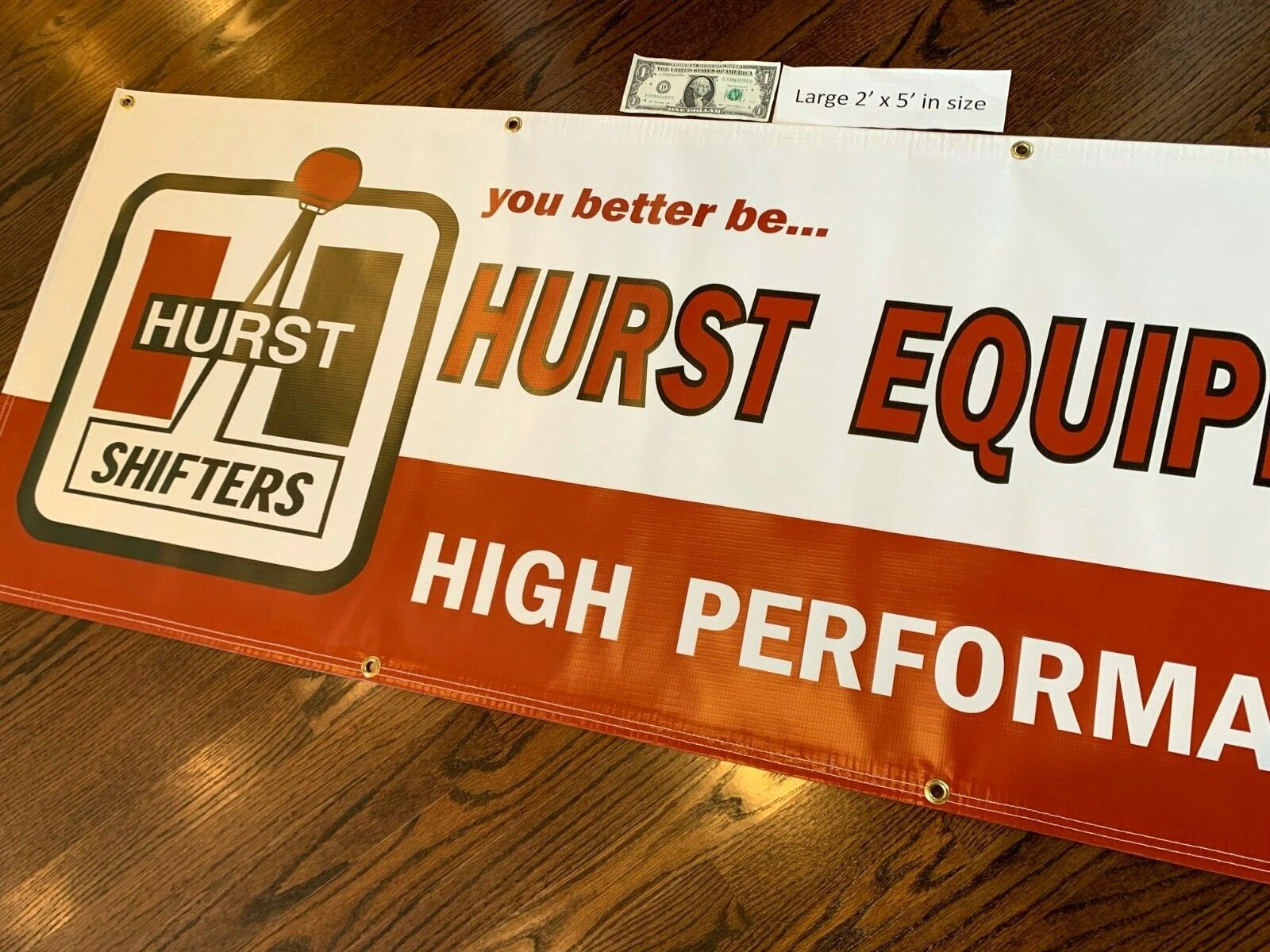 HURST SHIFTER Garage Banner Sign (Large 2'x5')