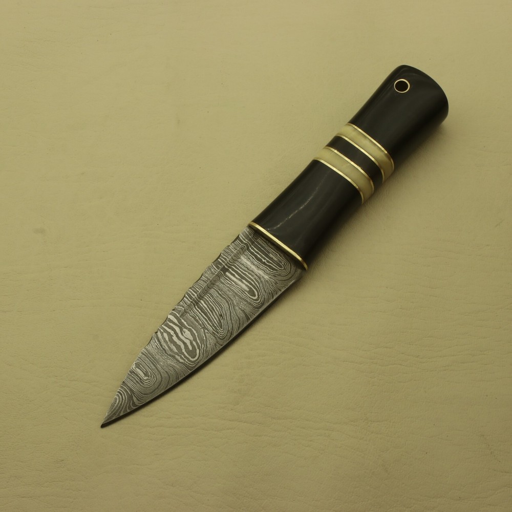 8 inches Celtic Scottish Dirk SGIAN DUBH DAGGER Bone Handle Knife.