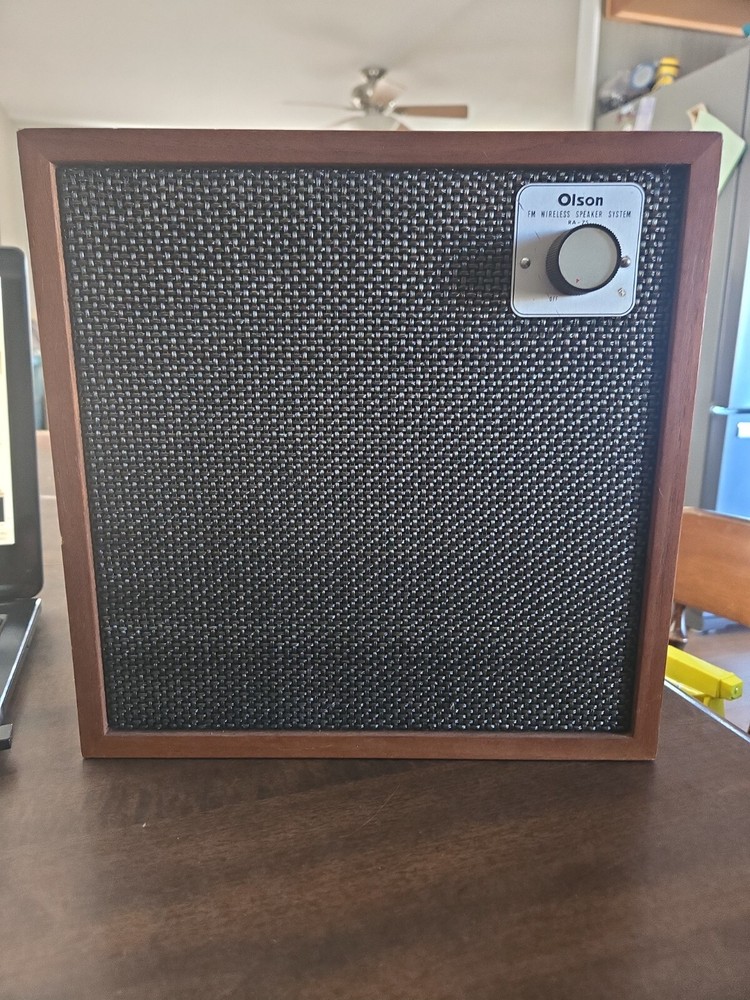 OLSON RA-75 VINTAGE FM Wireless Speaker System Speaker-Tested/Works