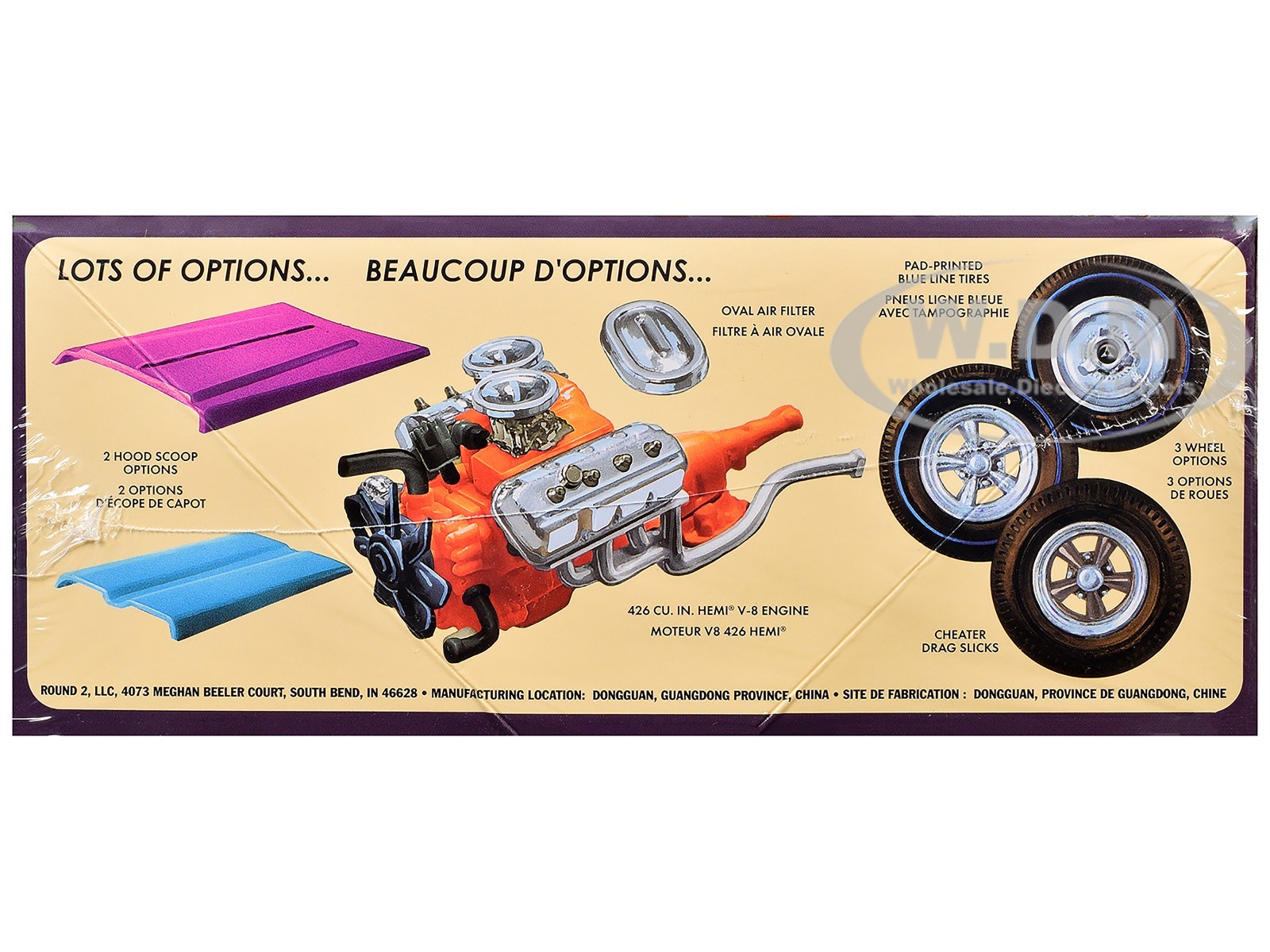 SKILL 2 MODEL KIT 1965 DODGE CORONET 500 HEMI 2-IN-1 KIT 1/25 BY AMT AMT1499 M