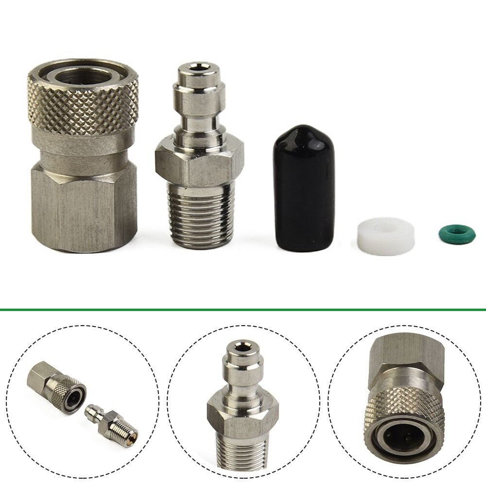 Quick Disconnect 8mm 1/8 Npt Thread Durability Male And Female PCP Paintball