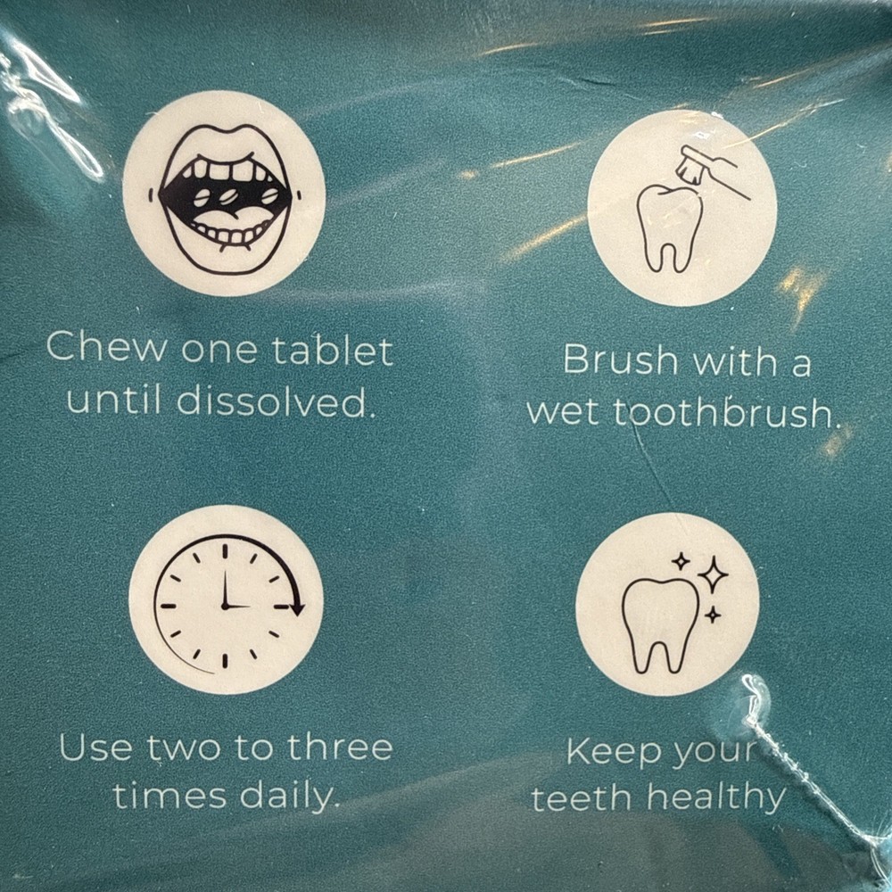 astra glow 8% hydroxyapatite toothpaste tablets