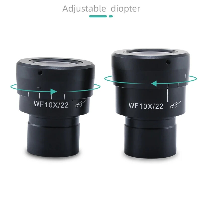 Stereo Microscope WF10X Wide Angle Eyepiece High Eye Point 30mm Adjustable