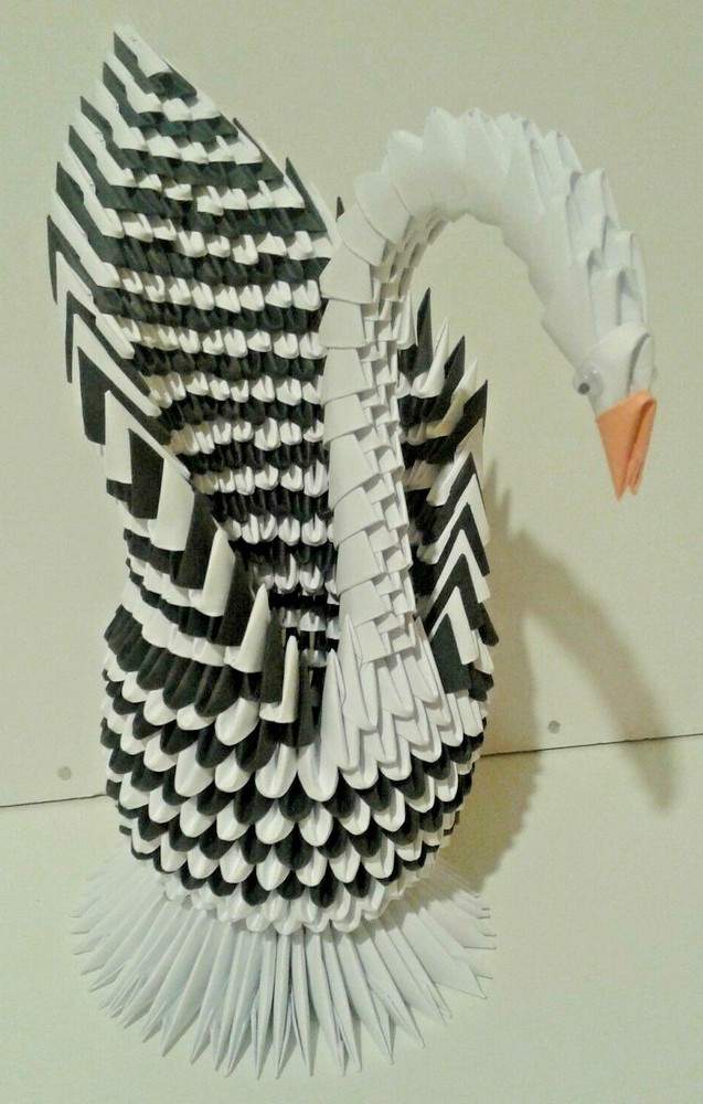 BIG 3D origami swan - many patterns