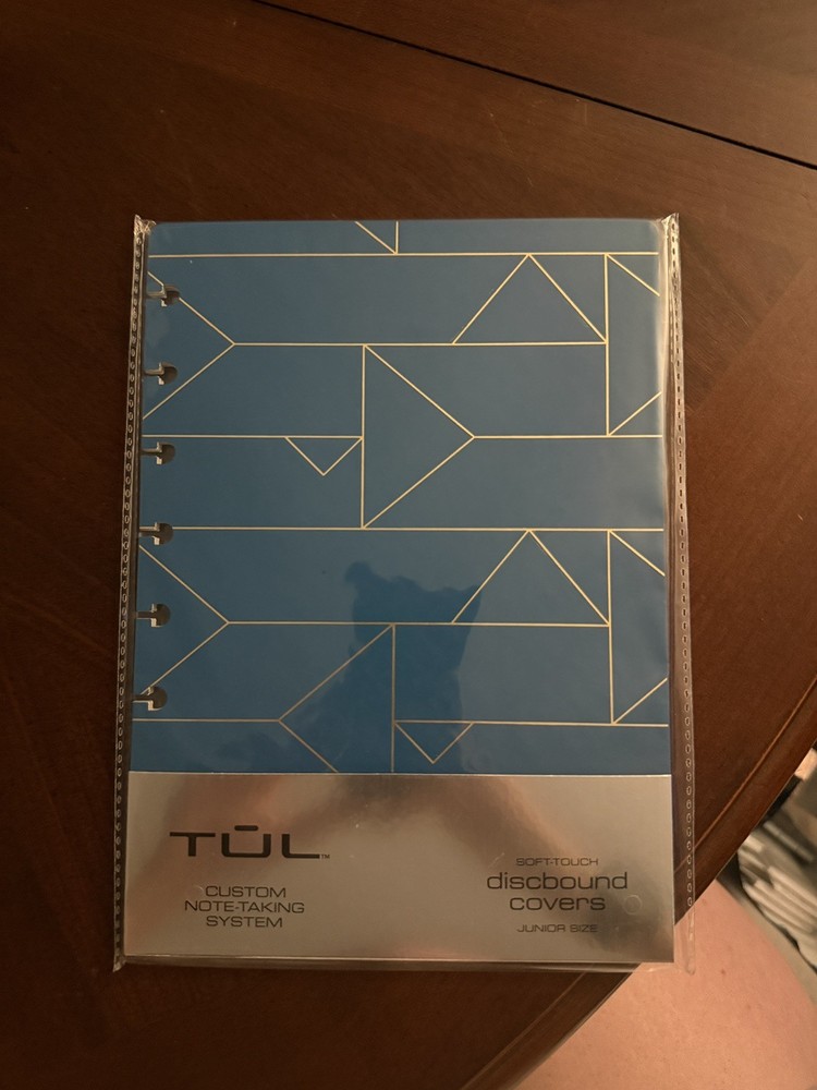TUL Discbound Notebook Covers, Junior Size, Navy Geo, 2 Covers