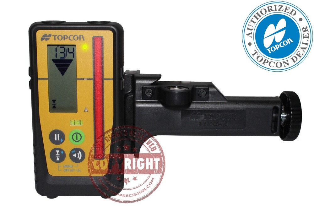 TOPCON LS-100D DIGITAL LASER LEVEL RECEIVER W/BRACKET,SENSOR,DETECTOR