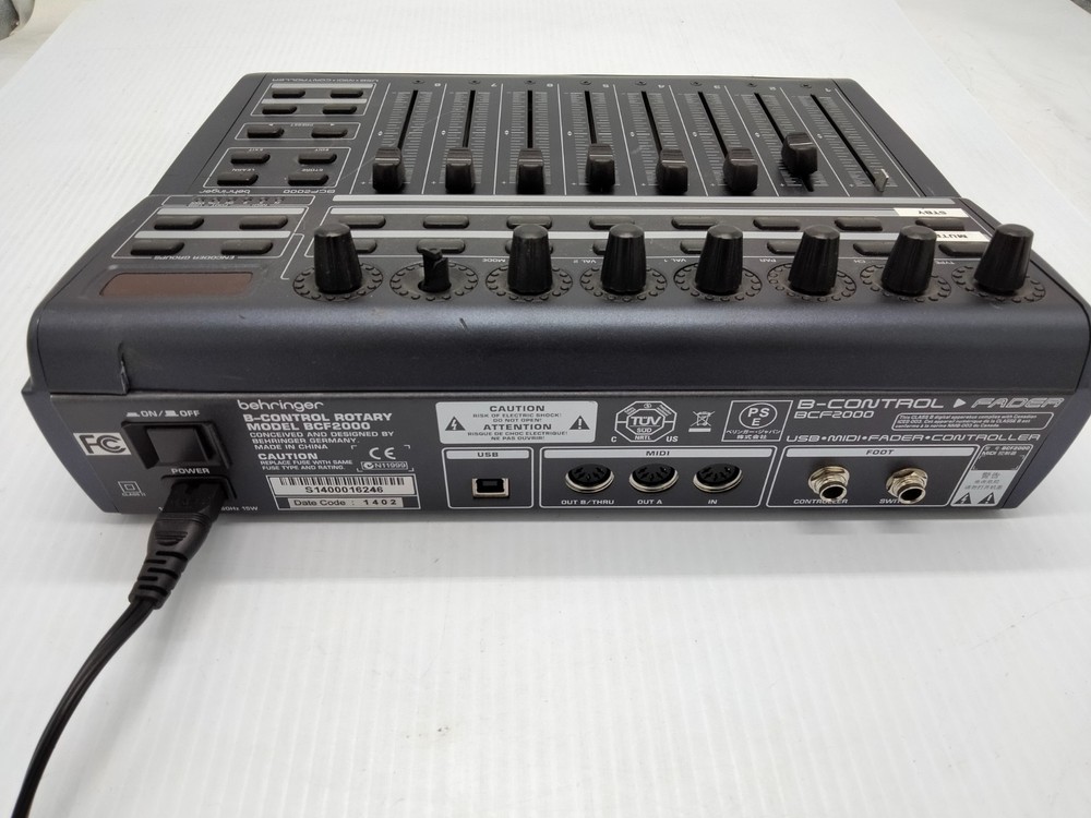Behringer BCF2000 B-CONTROL FADER USB MIDI w/ Power Cable