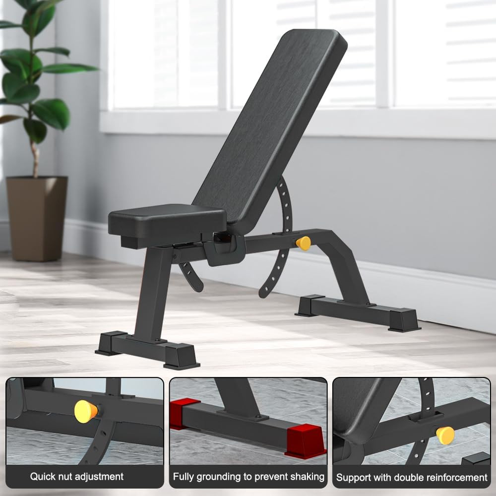 Versatile Adjustable Weight Bench for Incline, Flat, and Decline Workouts