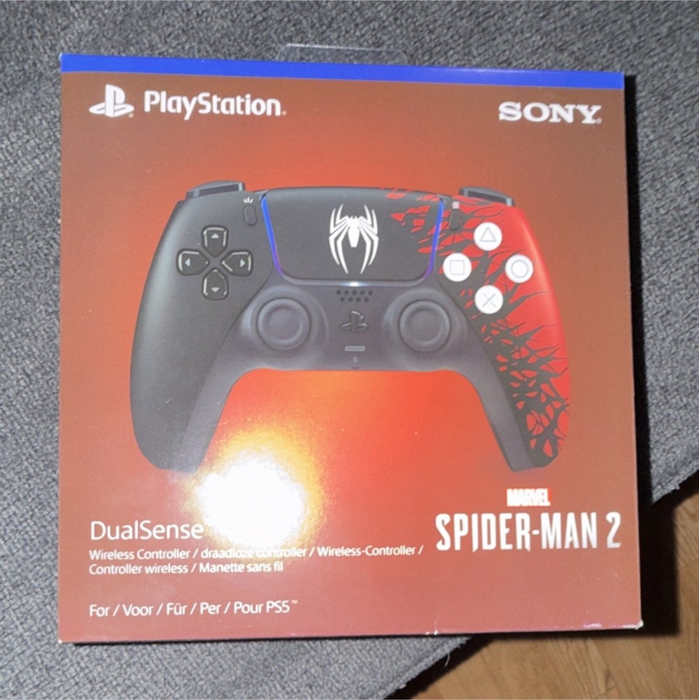 Sony DualSense Spider-Man 2 Wireless Controller Black Red PS5