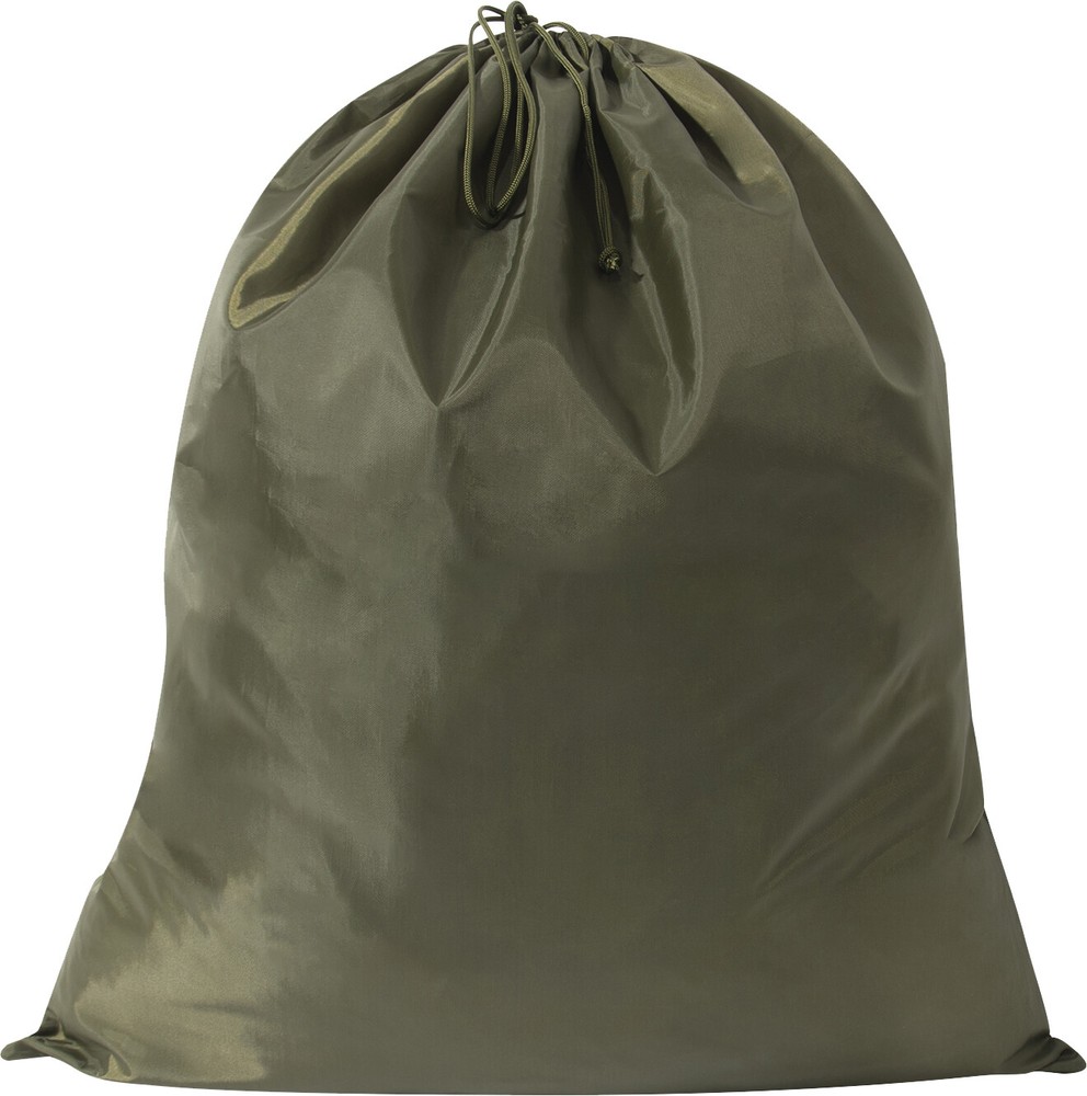 Olive Drab Laundry Backpack Lightweight Packable Large Drawstring Bag