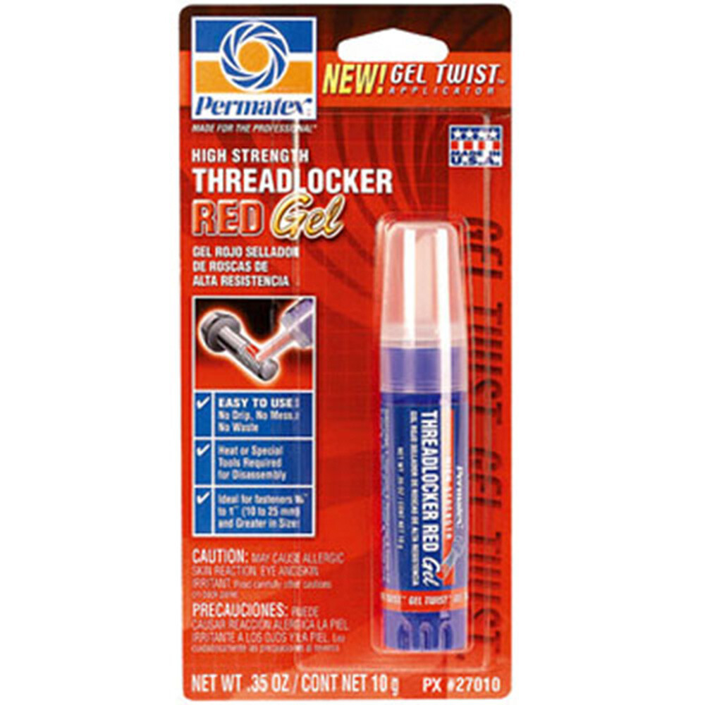 Permatex 27010 High Strength Threadlocker Red Gel