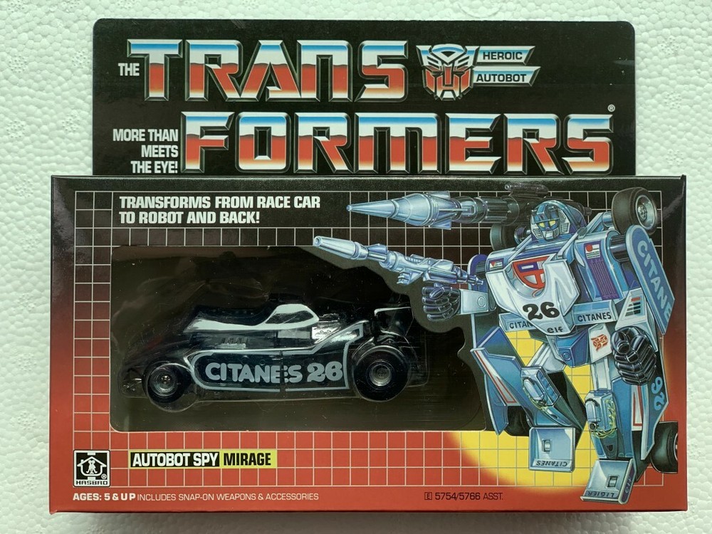 New arrival Transformers G1 Clear Black Mirage reissue Mint Gift