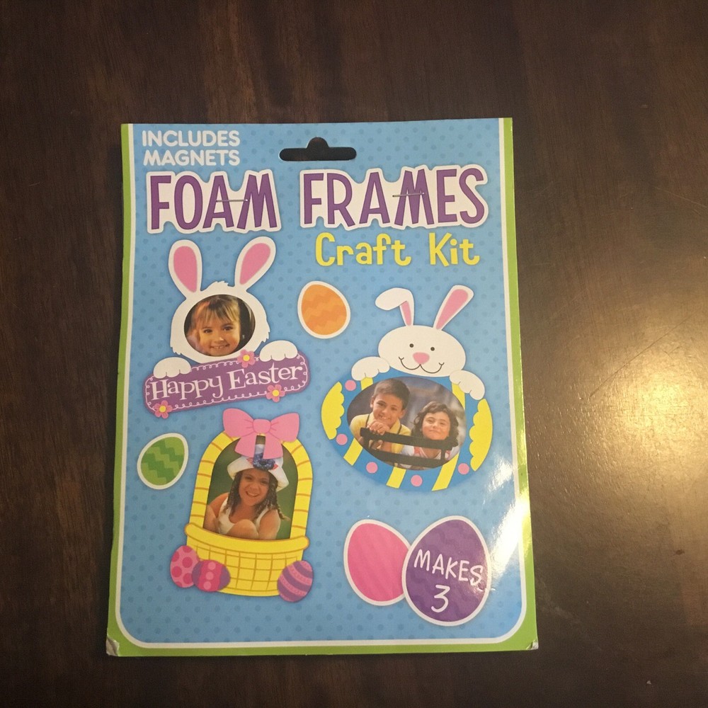 Easter Foam Frame Craft Kit Include Magnets