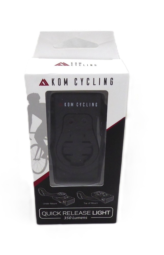 KOM Cycling Quick Release Light, 350 Lumen, Black