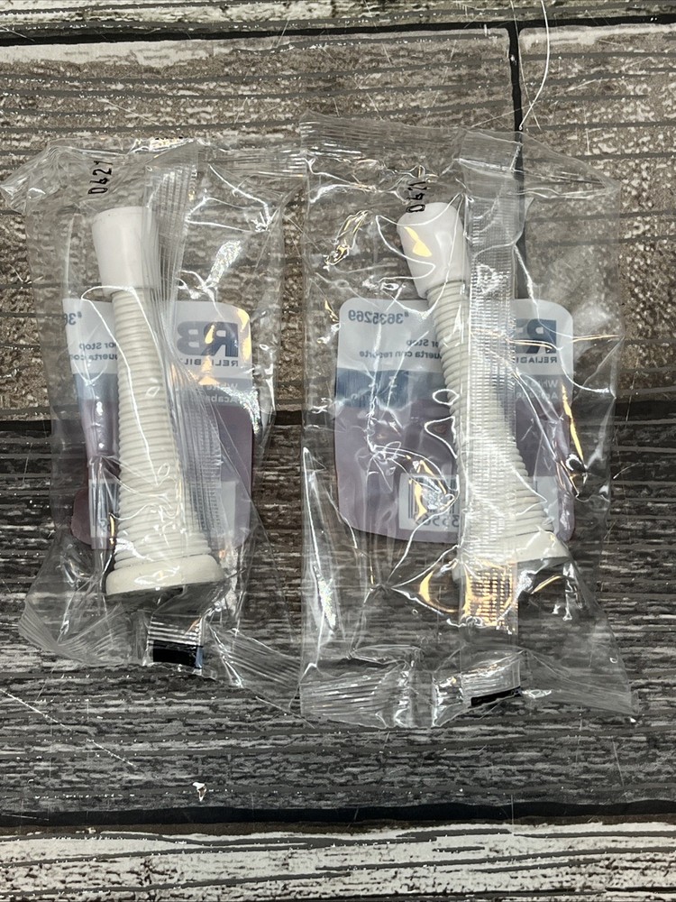 Spring Door Stop 3in White #3635269 2pk {72}