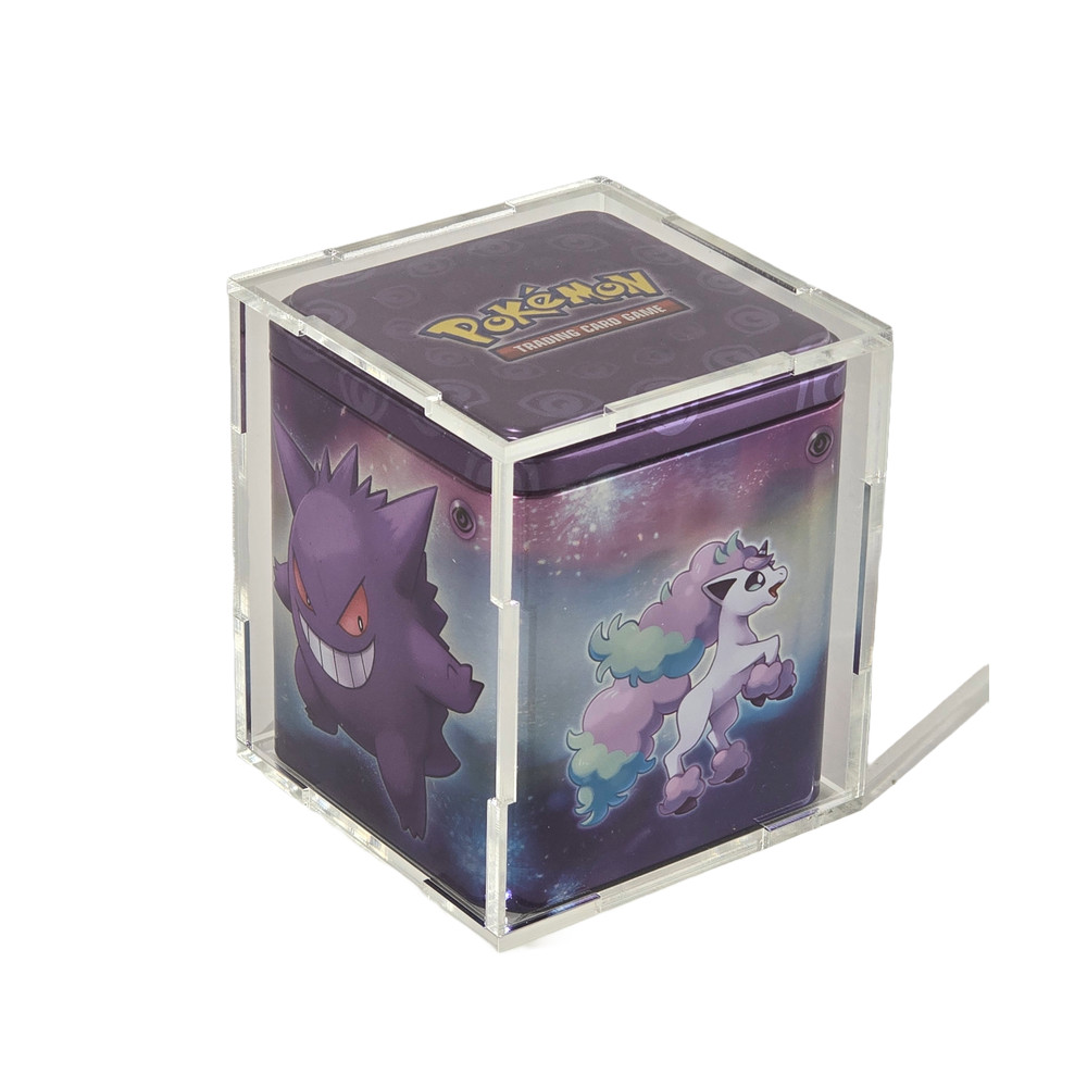 Acrylic Display Case for Pokemon Stack Em High Tin - UV Protection